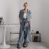 ブルー | デニムジャケットとパンツセット | Doula Doula