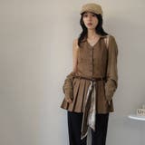 キャメル | カーディガンとワンピースセット | Doula Doula