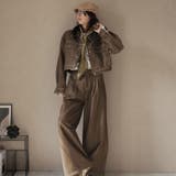 ブラウン | デニムジャケットとパンツセット | Doula Doula