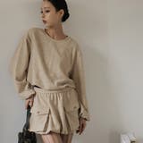 ベージュ | トレーナーとスカートセット | Doula Doula