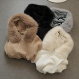 ファー付きニットカーディガン | Doula Doula | 詳細画像2 