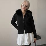 ファー付きニットカーディガン | Doula Doula | 詳細画像4 