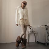 ファー付きニットカーディガン | Doula Doula | 詳細画像8 