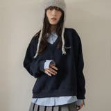 ネイビー | 裏起毛トレーナー | Doula Doula