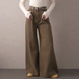 ブラウン | 裏起毛デニムパンツ | Doula Doula