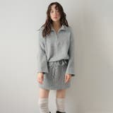 グレー | ニットセーターとショットパンツセット | Doula Doula