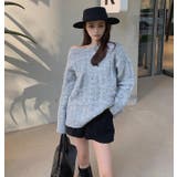 ケーブルルーズニット・セーター【韓国ファッション】 | Doula Doula | 詳細画像7 