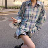 オーバーサイズチェックシャツ【韓国ファッション】 | Doula Doula | 詳細画像3 