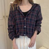 ネイビー | ブラウス【韓国ファッション】【春夏新商品】 | Doula Doula