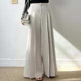 ベージュ | フレアパンツ【韓国ファッション】 | Doula Doula