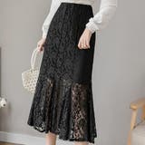 ブラック | ひざ丈スカート【韓国ファッション】 | Doula Doula