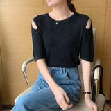 ショルダースリットニット【韓国ファッション】 | Doula Doula | 詳細画像2 