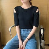 ショルダースリットニット【韓国ファッション】 | Doula Doula | 詳細画像3 