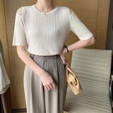 ショルダースリットニット【韓国ファッション】 | Doula Doula | 詳細画像4 