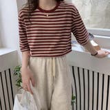 ボーダーＴシャツ【韓国ファッション】 | Doula Doula | 詳細画像2 