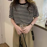 ボーダーＴシャツ【韓国ファッション】 | Doula Doula | 詳細画像4 