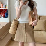 ホワイト | 半袖サマーニット【韓国ファッション】 | Doula Doula