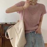 半袖サマーニット【韓国ファッション】 | Doula Doula | 詳細画像3 