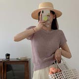 半袖サマーニット【韓国ファッション】 | Doula Doula | 詳細画像10 