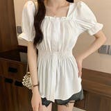 ギャザーブラウス【韓国ファッション】 | Doula Doula | 詳細画像4 