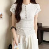 ライトグレー | Ｔシャツ【韓国ファッション】 | Doula Doula