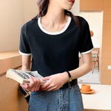 ブラック | Ｔシャツ【韓国ファッション】 | Doula Doula