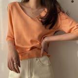 Vネック五分袖ニット【韓国ファッション】 | Doula Doula | 詳細画像22