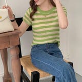 ボーダーサマーニット【韓国ファッション】 | Doula Doula | 詳細画像30