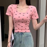 ピンク | Ｔシャツ【韓国ファッション】 | Doula Doula