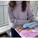 パープル | ニット・セーター【韓国ファッション】 | Doula Doula