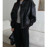 ライダースジャケット【韓国ファッション】 | Doula Doula | 詳細画像1 