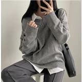 Vネックニット・セーター【韓国ファッション】 | Doula Doula | 詳細画像5 