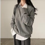 Vネックニット・セーター【韓国ファッション】 | Doula Doula | 詳細画像6 