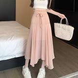 アシンメトリーリネンスカート【韓国ファッション】 | Doula Doula | 詳細画像2 