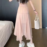 アシンメトリーリネンスカート【韓国ファッション】 | Doula Doula | 詳細画像3 