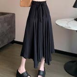 アシンメトリーリネンスカート【韓国ファッション】 | Doula Doula | 詳細画像4 