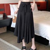 アシンメトリーリネンスカート【韓国ファッション】 | Doula Doula | 詳細画像5 