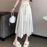 アシンメトリーリネンスカート【韓国ファッション】 | Doula Doula | 詳細画像6 