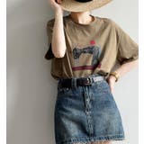 キャメル | Ｔシャツ【韓国ファッション】 | Doula Doula