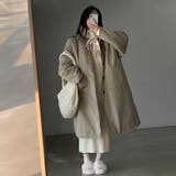リバーシブルスタンドカラーボアコート【韓国ファッション】 | Doula Doula | 詳細画像3 