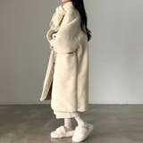 リバーシブルスタンドカラーボアコート【韓国ファッション】 | Doula Doula | 詳細画像7 