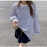 ブルー | Ｔシャツ【韓国ファッション】 | Doula Doula