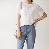 ホワイト | ニット半袖セーター【韓国ファッション】 | Doula Doula