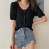 ブラック | カーディガン【韓国ファッション】 | Doula Doula