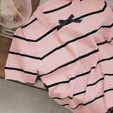 ボーダーピンク | ニット?セーター【韓国ファッション】 | Doula Doula