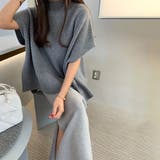 サイドスリットポンチョニットベスト | Doula Doula | 詳細画像18