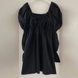 パフスリーブコットンミニワンピース【韓国ファッション】【春夏新商品】 | Doula Doula | 詳細画像4 