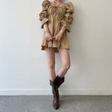 パフスリーブコットンミニワンピース【韓国ファッション】【春夏新商品】 | Doula Doula | 詳細画像8 