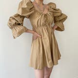 パフスリーブコットンミニワンピース【韓国ファッション】【春夏新商品】 | Doula Doula | 詳細画像11 