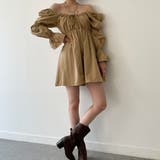 パフスリーブコットンミニワンピース【韓国ファッション】【春夏新商品】 | Doula Doula | 詳細画像13 